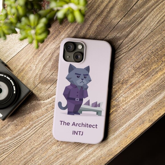 MBTI INTJ Cat Iphone Case - Picture 1 of 7